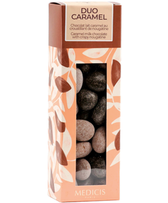 Medicis Цукерки шоколадні з нугою та молочним шоколадом Дуо Карамель 140 г
