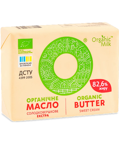 Organic Milk Масло солодковершкове Екстра 82,6% органічне 180 г