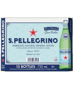 San Pellegrino Вода мінеральна газована скло упаковка 15шт*750 мл