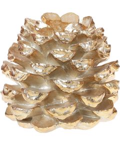 Свічник декоративний Шишка Золота 25 см