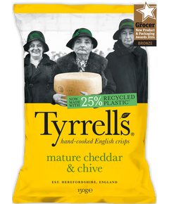 Tyrrell's Чипси картопляні Сир Чеддер-Цибуля 150 г