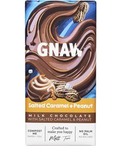 Gnaw Шоколад молочний Солона Карамель-Арахіс 80 г