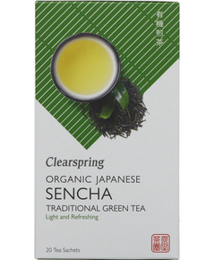 Чай зелений Сенча органічний Clearspring пакет 20шт*1,8 г