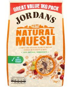Jordans Мюслі без цукру Natural 1 кг