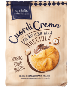 Sottolestelle Печиво з начинкою Фундучний Крем органічне 200 г