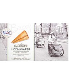 Вафельні ріжки для морозива класичні Коні Вафер Bussy 15шт 50 г