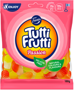 Желейки фруктові веганські Пристрасть Fazer 120 г