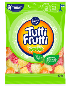 Желейки фруктові веганські Кисло-Солодкі Fazer 120 г