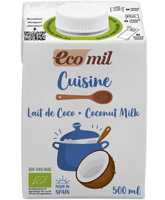 Ecomil Вершки рослинні Кокосові для приготування органічні 500 мл