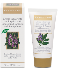 L'Erbolario Крем для обличчя освітлювальний Лакриця-Ліпосоми Апельсина та Грейпфрута 50 мл