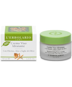 L'Erbolario Крем для обличчя зволожувальний Безсмертник-Алое-Листя Оливи 50 мл