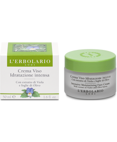 L'Erbolario Крем для обличчя інтенсивно зволожувальний Екстракт Фіалки-Листя Оливи 50 мл