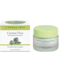 L'Erbolario Крем для обличчя для проблемної шкіри Розмарин-Реп'ях 30 мл