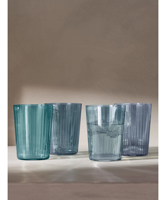LSA Набір склянок тамблерів Gems 560 мл 4 шт. Колір Сапфір Асорті