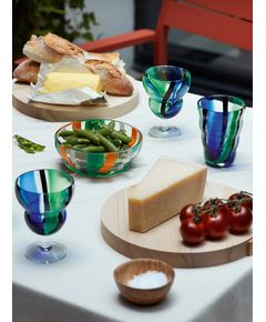 LSA Набір склянок тамблерів Folk 280 мл 2 шт. Колір Блакитно-Зелений