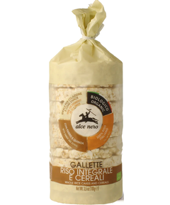 Alce Nero Хлібці рисові з бурого рису з злаками органічні 100 г