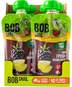Bob Snail Смузі Груша-Лісова Ожина упаковка 10шт*120 г