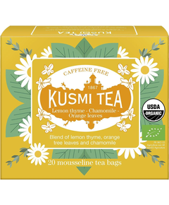 Kusmi Tea Чай трав'яний Лимона-Чебрець-Ромашка-Листя Апельсина органічний пакет 20шт*1,2 г