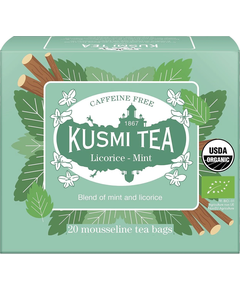 Kusmi Tea Чай трав'яний Лакриця-М'ята органічний пакет 20шт*1,2 г