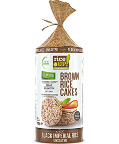 Rice Up Хлібці рисові з бурого рису з чорним рисом без солі 120 г