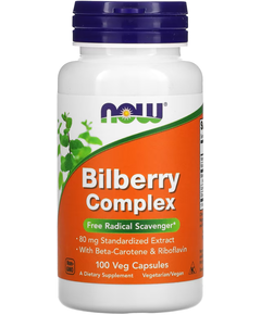 Now Foods Чорничний Комплекс 100 веганських капсул