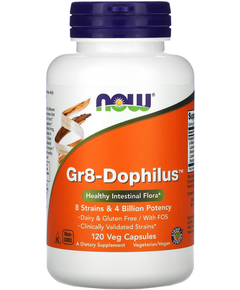 Now Foods Gr8-Dophilus Пробіотики 120 веганських капсул