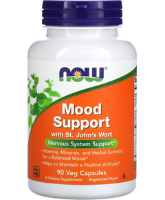 Now Foods Mood Support Добавка для підтримки настрою зі звіробоєм 90 веганських капсул