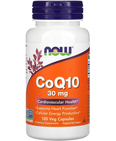 Now Foods CoQ10 Коензим Q10 30 мг 120 веганських капсул
