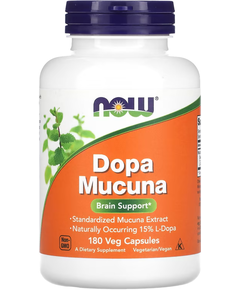 Now Foods Dopa Mucuna Підтримка роботи мозку 180 веганських капсул
