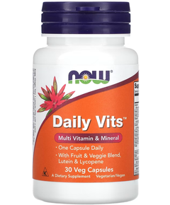 Now Foods Daily Vits Мультивітаміни та мінерали 30 веганських капсул