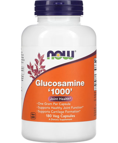 Now Foods Глюкозамін 1000 мг 180 вегетаріанських капсул