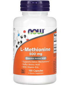 Now Foods L-Метіонін 500 мг 100 капсул