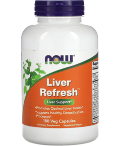 Now Foods Liver Refresh Добавка для підтримки печінки 180 веганських капсул