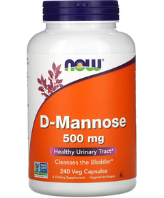 Now Foods D-Манноза 500 мг 240 веганських капсул
