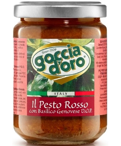Goccia d'Oro Соус Песто Россо з базиліком з Генуї DOP 130 г