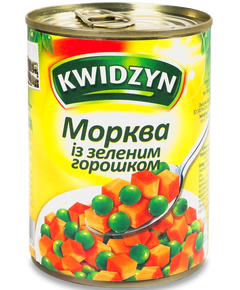 Kwidzyn Морква з зеленим горошком 400 г