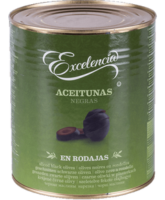 Excelencia Оливки чорні різані 3100 мл