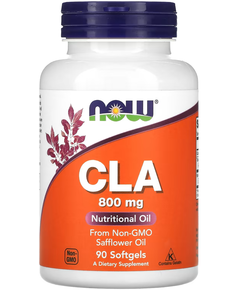 Now Foods CLA Кон’югована Лінолева Кислота 800 мг 90 м'яких капсул