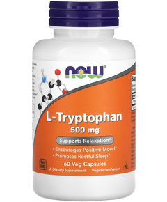 Now Foods L-Триптофан 500 мг 60 веганських капсул