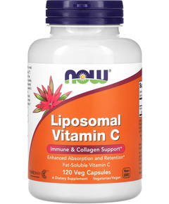 Now Foods Вітамін C Ліпосомальний 500 мг 120 веганських капсул