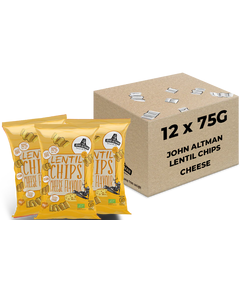 John Altman Чипси з червоної сочевиці Сир органічні упаковка 12шт*75 г