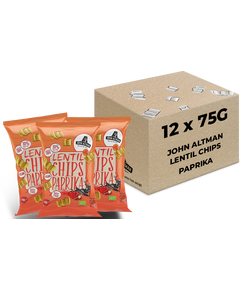 John Altman Чипси з червоної сочевиці Паприка органічні упаковка 12шт*75 г