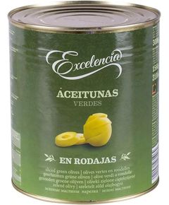 Excelencia Оливки зелені різані 3100 мл
