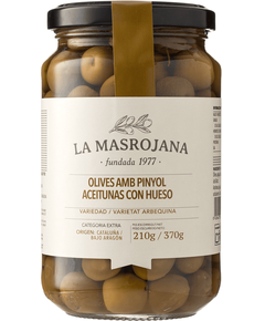 La Masrojana Оливки зелені Арбекіна з кісточкою 370 г