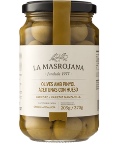 La Masrojana Оливки зелені Манзанілья з кісточкою 370 г