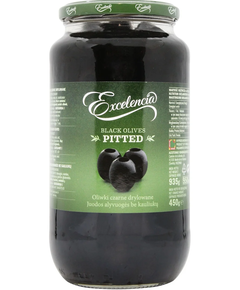 Excelencia Оливки чорні без кісточки 950 мл
