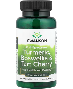 Swanson Full Spectrum Куркума, Босвелія та Вишня 60 капсул