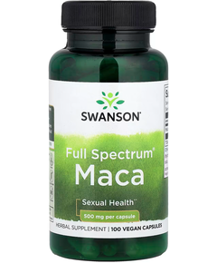 Swanson Full Spectrum Мака 500 мг 100 веганських капсул
