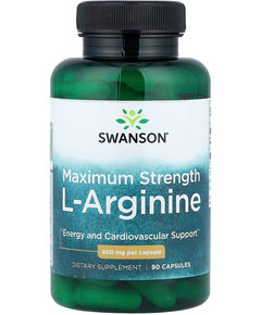 Swanson L-Аргінін Максимальної Ефективності 850 мг 90 капсул