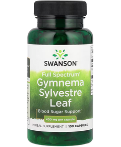 Swanson Full Spectrum Листя джимнеми 400 мг 100 капсул